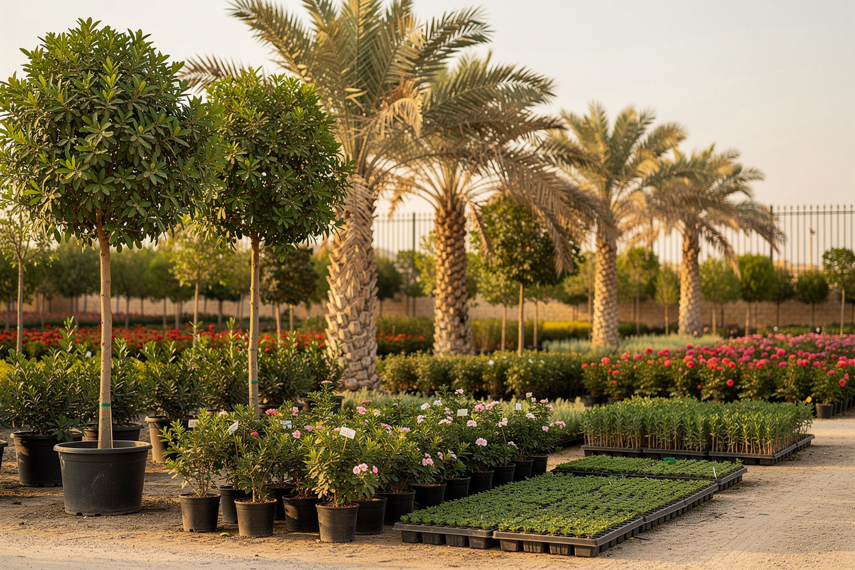 مشتل واحة الأشجار الرياض - أشجار وشتلات بالجملة مناسبة لمناخ الرياض